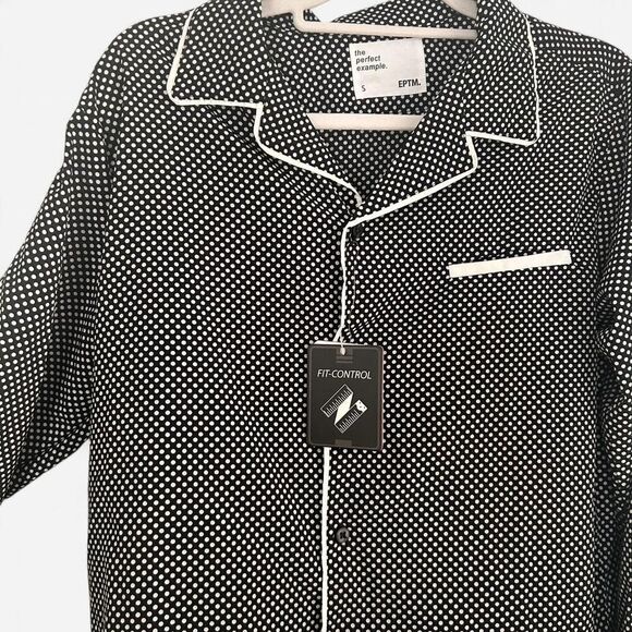 EPTM “The Perfect Example” Drip Flame Polka Dot Shirt – Streetwear Indie S NWT - Picture 2 of 5